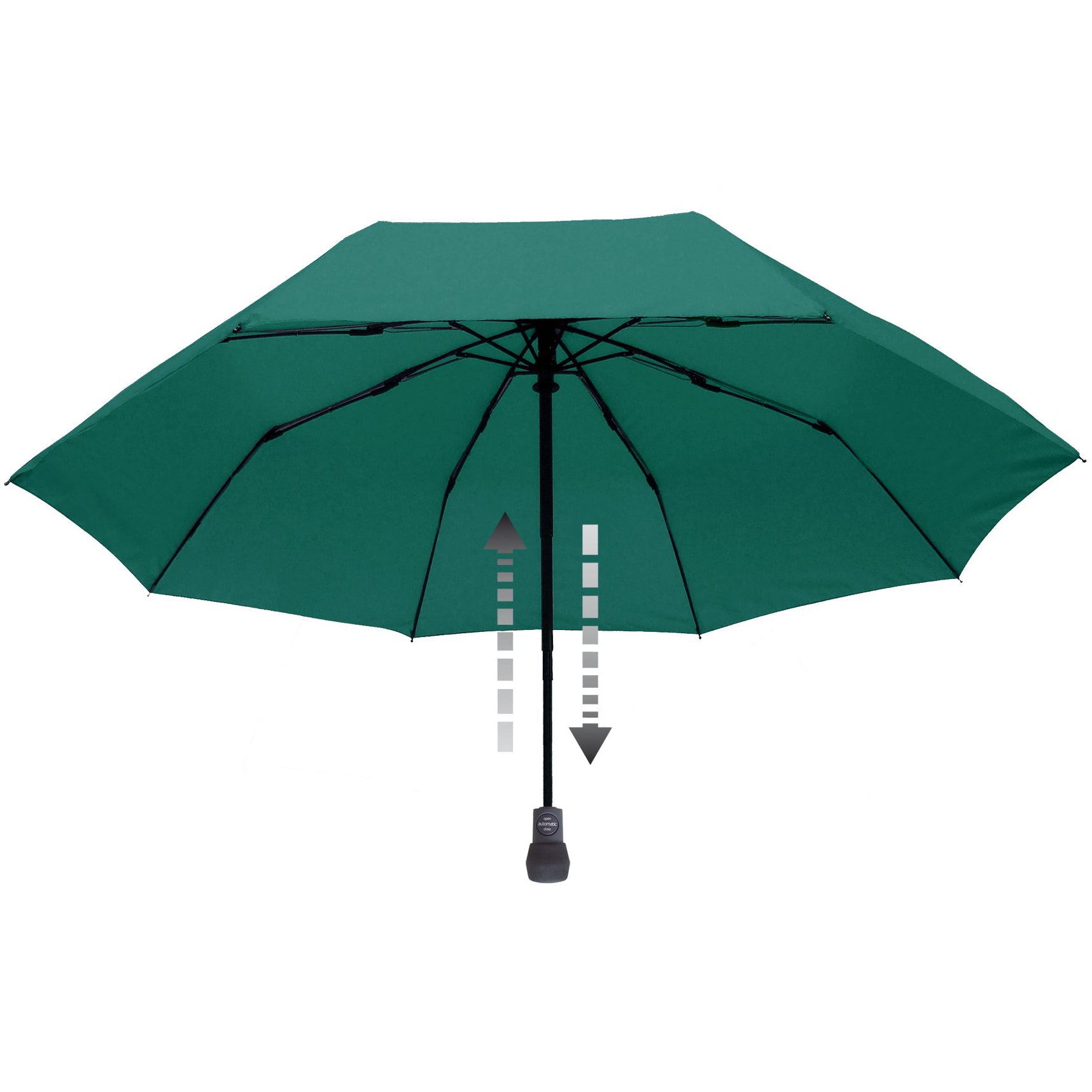 emerald green patio umbrella EuroSCHIRM Light Trek Automatic Flashlite Umbrella Black